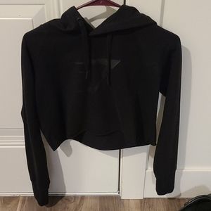 Gymshark cropped black hoodie